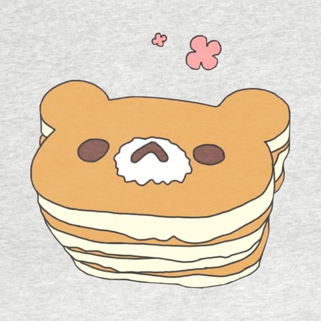 Kawaii Bear Mascotte Pancake by PeachPantone